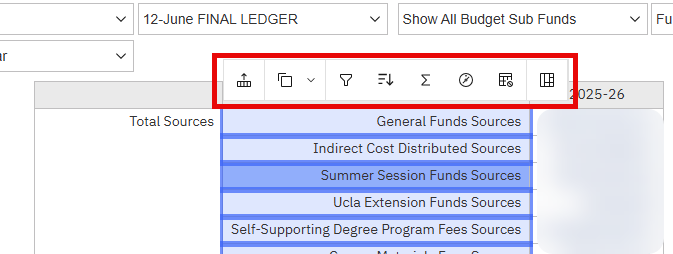 toolbar can show above or below the report list